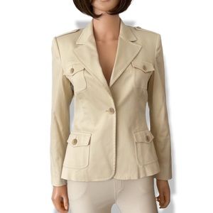 Vintage Ann Klein light khaki blazer